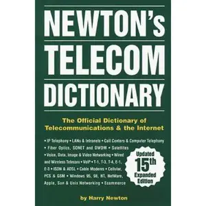 USED Book - Newton's Telecom Dictionary 15 Ed by Harry Newton (Paperback) - english