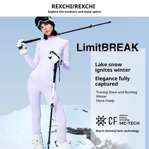 Rexchi Ski Quick-Dry Clothing Set for Men and Women - Thermal Underwear for Winter Running and Cycling