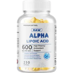 Alpha Lipoic Acid - 600mg Per Serving - 250 Capsules