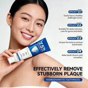 7.5% Nano Hydroxyapatite Remineralizing Toothpaste - 4.23oz (120g) Fluoride-Free Gentle Formula, Toothpaste Without Fluoride for Enamel Repair, Brightening, Sensitive Teeth Care, Refreshing Flavor, Single Item