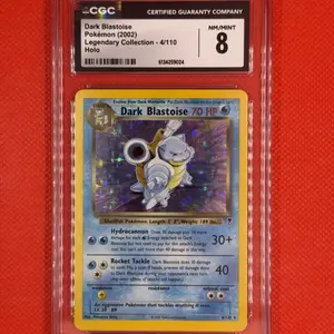 CGC 8 Dark Blastoise 2002 Legendary (Collection) 4/110 Holo Pokemon Card