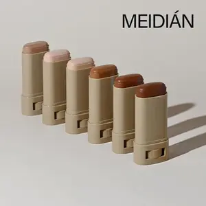 Long-lasting Solid Foundation, 2 Counts Waterproof & Sweatproof Hydrating Foundation Balm, Flawless Lightweight & Silky Texture Concealer Stick Moisturizer, Moisturizing Concealer Cream, Hydrate Concealer Makeup Products, Base, Moisturize Cosmetic