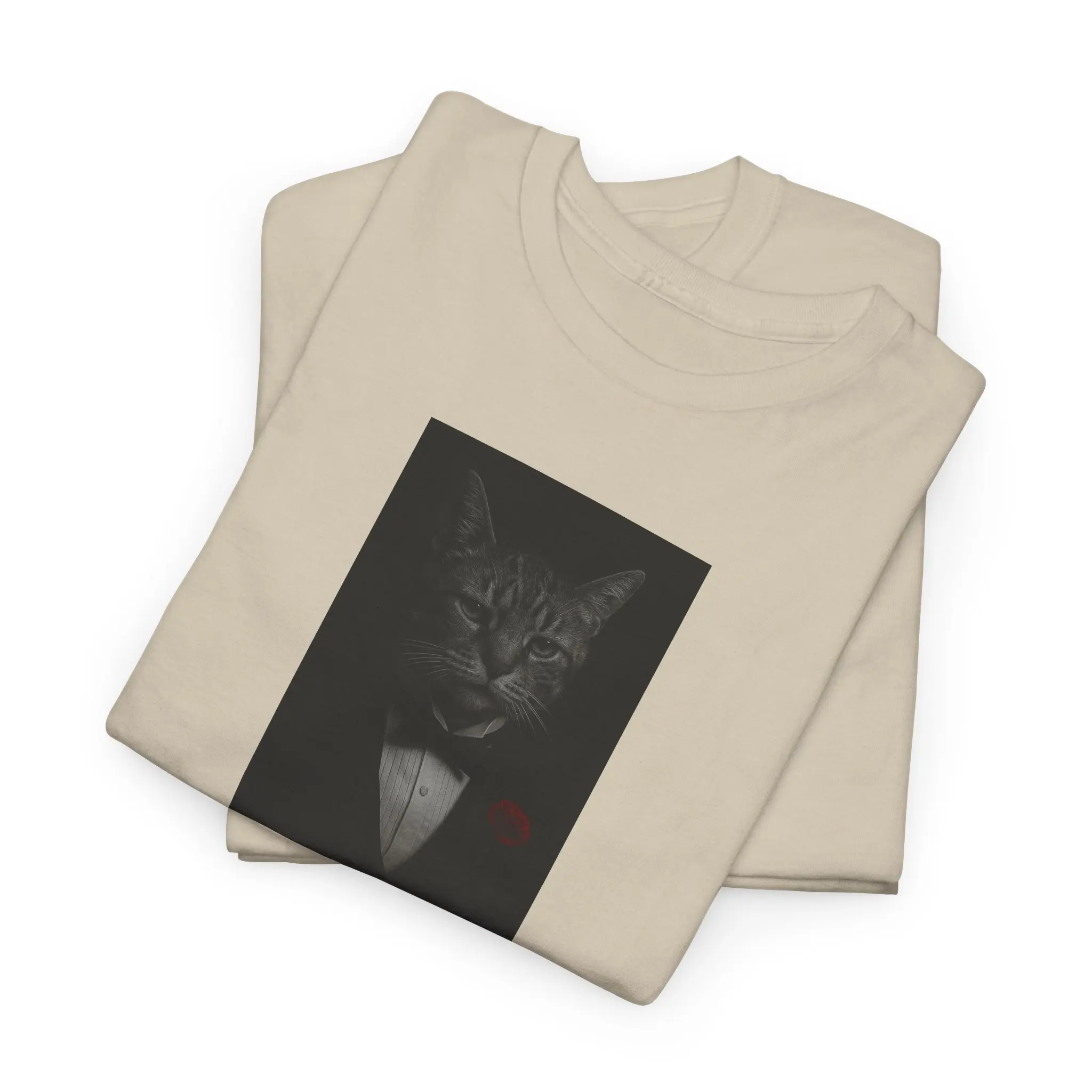 men shirts Catfather Unisex Tee, Funny Cat Tshirt, Cat Lover Gift, Father's Day Shirt, Kitty Dad Top Casual Classic Cotton Fabric Menswear Streetwear Retro Oversized Graphic for all graphic shirt Crew Neck T-Shirt gifts tees teetrend
