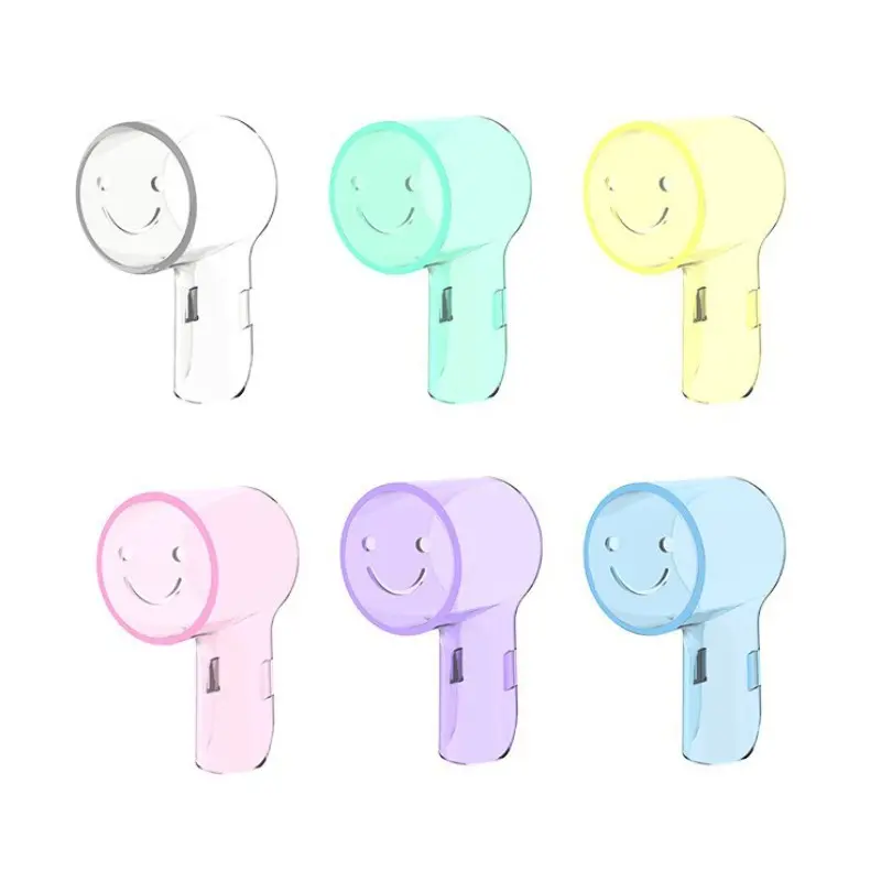 6pcs Multi-Color Electric Toothbrush Head Covers, Dustproof Protective Caps, Ventilated Smile Design, Daily Oral Care Accessories, Convenience