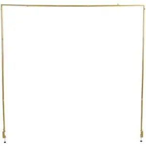 Over The Table Rod Stand, Iron Rod for Wedding Events with 46-100in Width and 29-55in, Perfect for Parties and Celebrations (Gold)