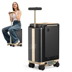 【Ride-Ready Travel】Airline-Approved Smart Rideable Electric Carry-On Luggage (22") - Aerospace-Grade Aluminum, 38L Capacity, Removable 95.7Wh Battery Dealsforyou