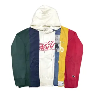 Maison Mihara Yasuhiro Vertical Switching Hooded Sweatshirt Multi