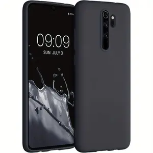 Mobile Phone Case For Xiaomi Redmi Note 8 Pro, Slim Shockproof Flexible Black Matt Soft Silicone Protective Phone Case Cover