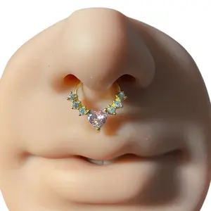 High Quality Septum Ring for Women - Rhinestone Design with Elegant Style, Easy to Wear, Perfect for Body Jewelry Collection
