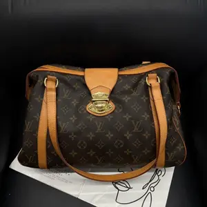 Pre-owned Louis Vuitton Leather Shoulder Bags Preloved LV monogram tote bag C220#