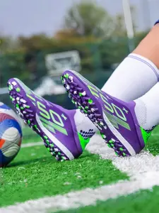 1 Pair Unisex Laceless TF Football Boots Seamless Upper Non-Slip Wear-Resistant Outsole For Students Adults Professional Match Training