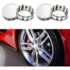4PCS Wheel Center Caps, Wheel Center Hub Cover, OD 2.12" ID 1.96" Snap-in Plastic Rim Center Hub Caps Cover, Car Hub Center Shells ABS Wheel Center Hub Protector Accessories for Most Cars