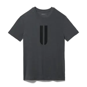 NOBULL Men's U Tee in Charcoal Heather