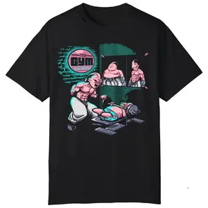 Dragon Ball retro anime shirt, funny Majin Buu fitness pattern T-shirt, unisex, holiday gift