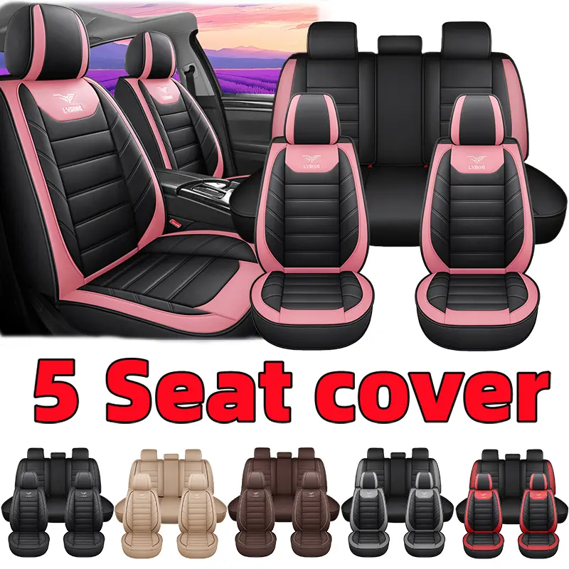 High-Quality PU Leather 5-Seat Full Set Car Seat Covers - Scratch-Resistant, Durable, Water-Resistant, Easy to Clean, All-Season Accessory for Cars, Seat Covers For Cars