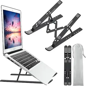 Double Prong Computer Stand Laptop Foldable Cooling Aluminum Alloy Stand Portable Storage Adjustable Laptop Holder