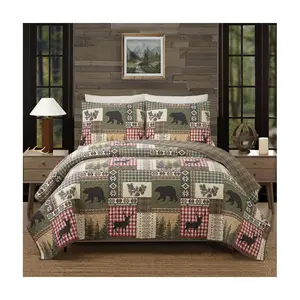 Modern Heirloom Dorset 3pc Full/Queen Cotton Quilt Set