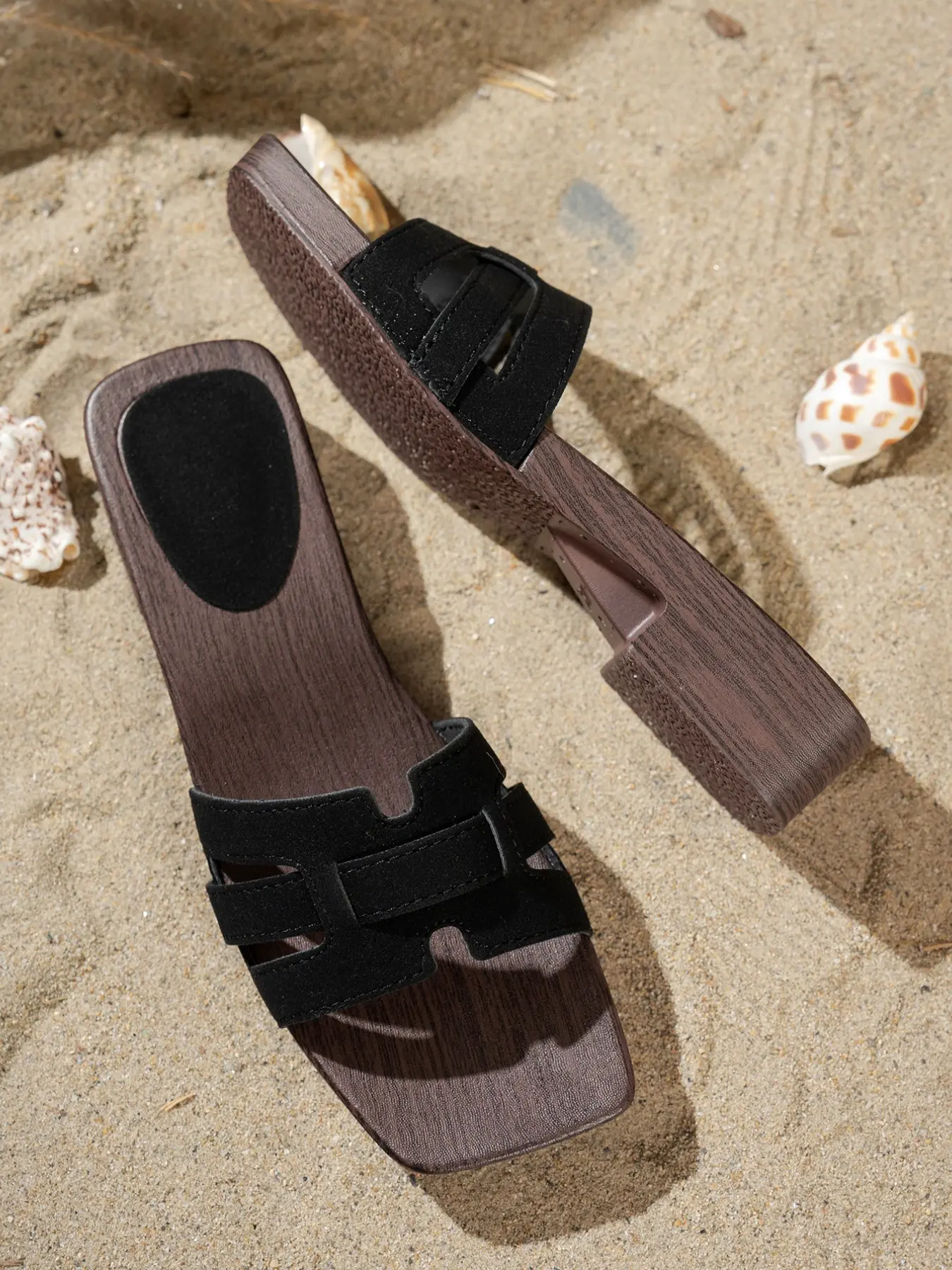 Women's Summer Fashion High-Quality Slippers, Casual Comfortable Versatile Large Size Wedge Heel Women's Slipper Footwear