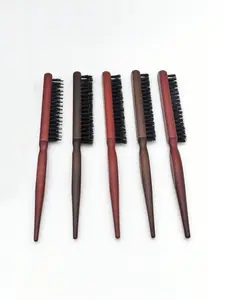 Professional Salon Hair Comb Set, Wild Boar Bristle Fine Line Combs, Hair Brush Extensions Tool, DIY Hair Styling Accessories