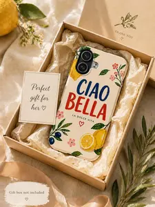 Ciao Bella Lemon Phone Case Italian Summer Aesthetic Cute Mediterranean iPhone Case