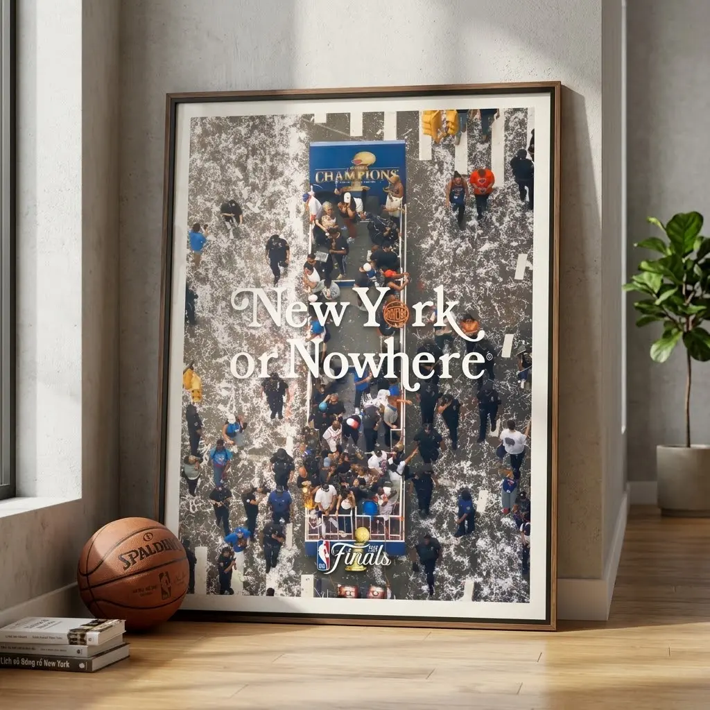 New York Knicks 2026 NBA Champions Poster, Basketball Wall Art Print, No Frame, Matte Poster, Multiple Sizes
