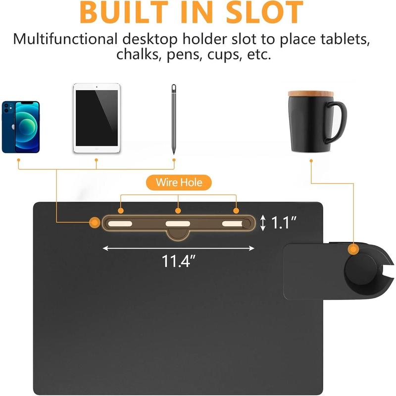 Small Standing Desk Adjustable Height, Portable Treadmill Desk, Mobile Table Ideal for Laptops and Tablets, Black
