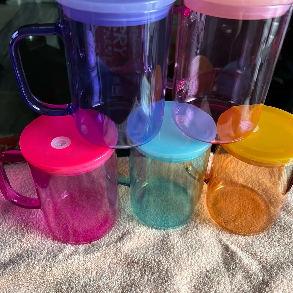 ONE! Customized 15oz Sublimation Glass Jelly Mug