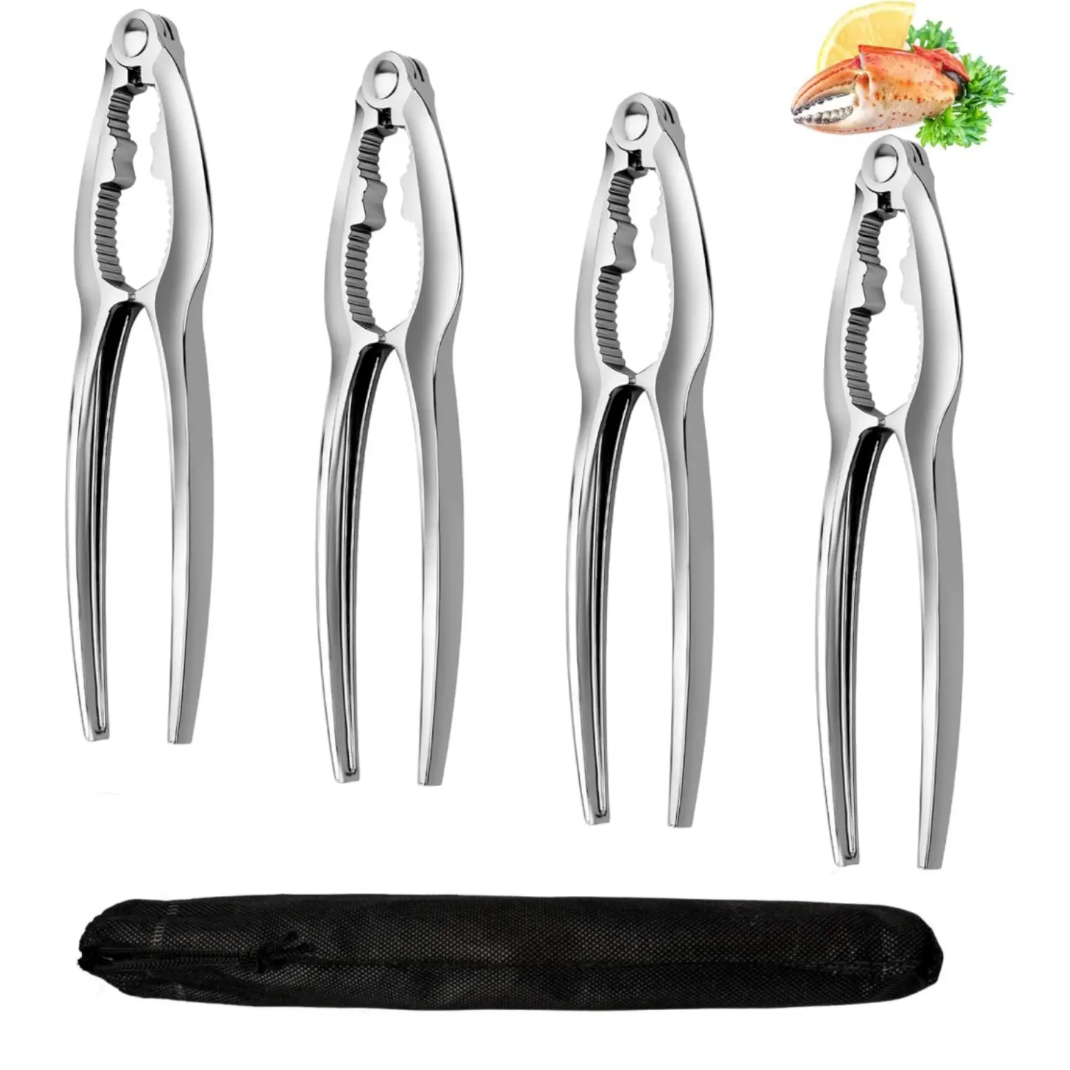 4Pcs Crab Leg Crackers and Tools - Shellfish Crab Claw Cracker Seafood Lobster Crackers and Tools, Nut Crackers for Crab Legs - Home Improvement.