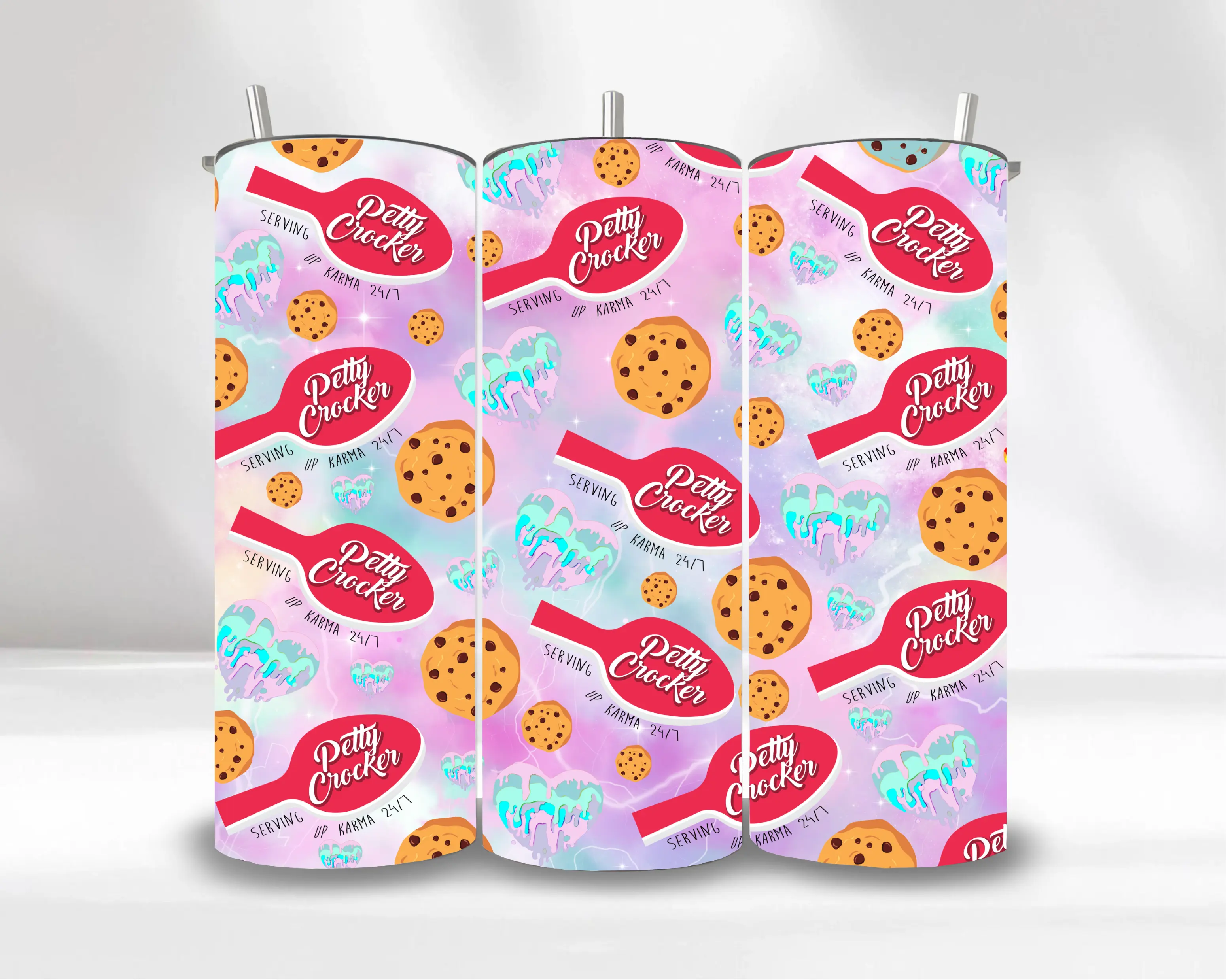 Petty Crocker Serving up Karma 24/7 Stainless Steel Skinny Tumbler