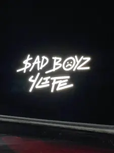 Sad Boyz 4Life Reflective White Vinyl Decal Sticker Many Sizes