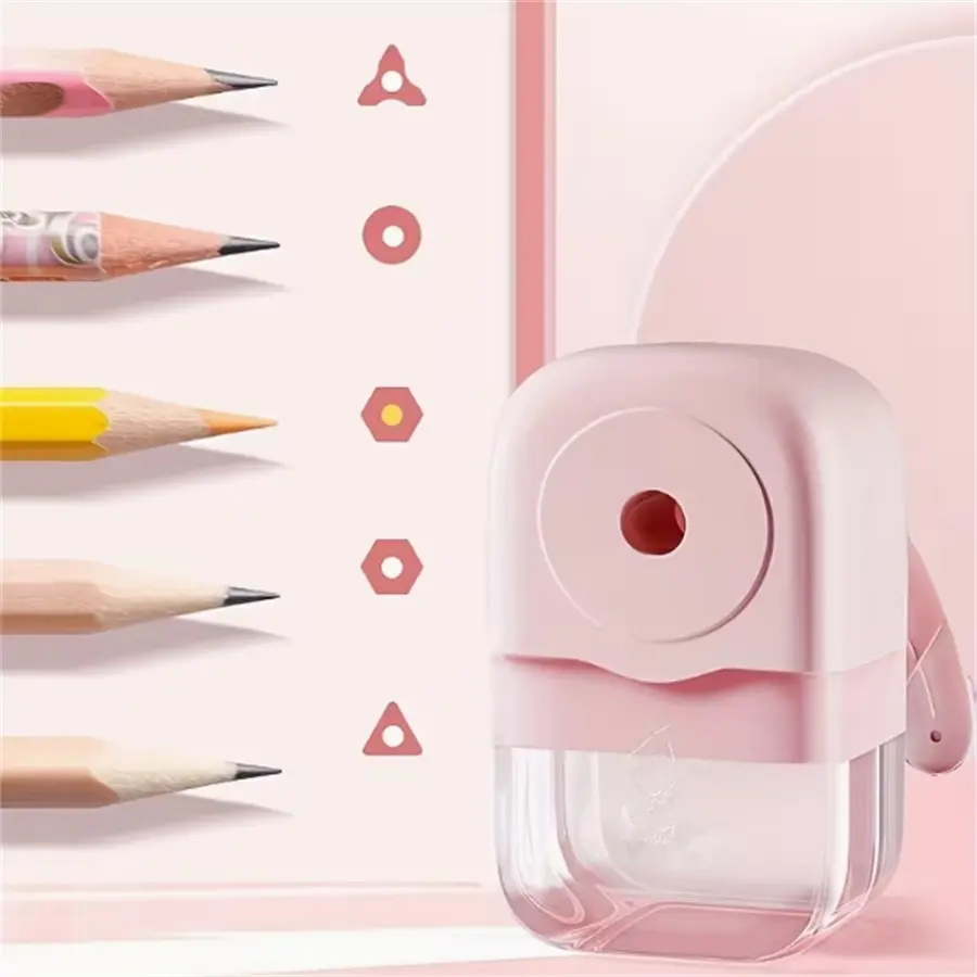 Cute Morandi Color Hand-Crank Pencil Sharpener, High Aesthetic Stationery Tool, Back-To-School Graduation Gift, School Supplies, Stationery Office Supplies