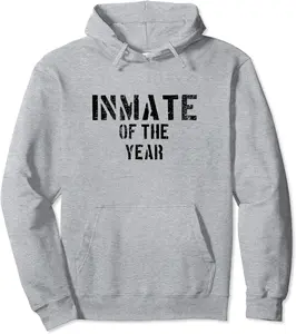 Inmate of the year Costume Cosplay Funny Vintage distressed Pullover Hoodie - Kevincifuen Shop 87B0B5FHNT1L