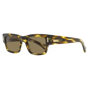 Ferragamo Rectangular Rivet Sunglasses SF2011S 216 Brown Melange 53mm