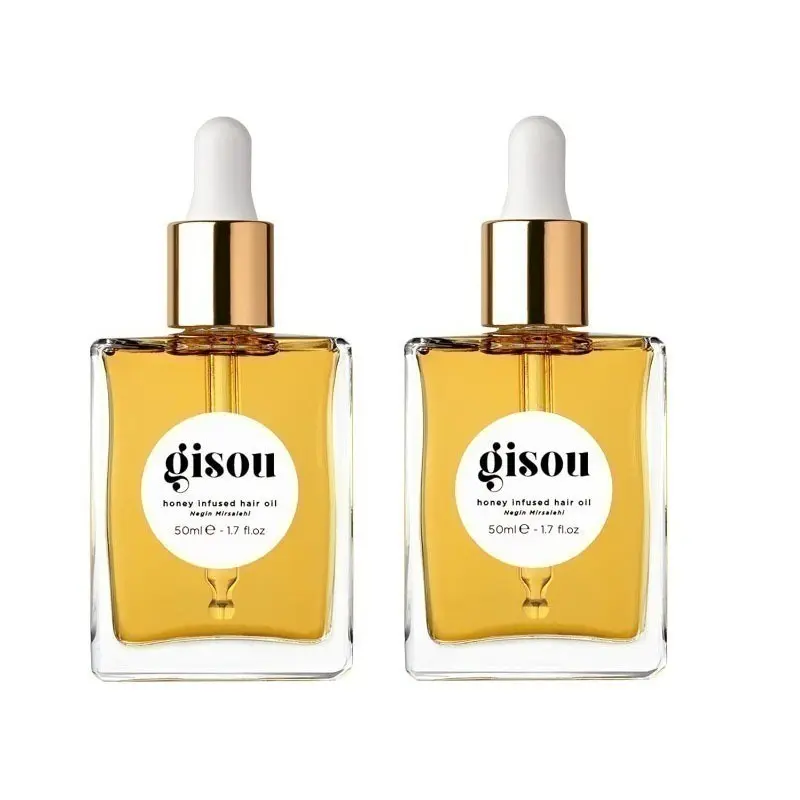 【Buy One Get One Free】Gisou Honey Infused Hair Oil 1.7 Fl Oz, Hydrating Frizz Control Heat Protectant Hair Treatment with Mirsalehi Honey, Boosts Shine for All Hair Types