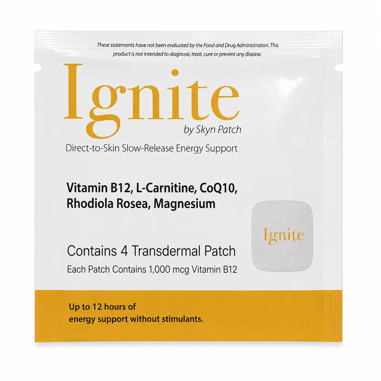 SkynPatch Ignite Wearable Botanical Patch (4 Patches)