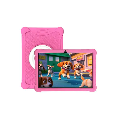 10.1 Inch Tablet, Android Tablet with Parental Control Function, Educational & Entertainment Tablet with Silicone Case, Ideal Gift Choice