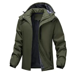 Men's Fleece Lined Ski Jacket Water Resistant Insulated Thermal Snowboard Winter Parka
