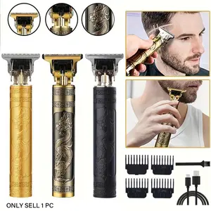 USB Rechargeable Hair Clipper, 1 Set Professional Electric Hair Trimmer with Limit Combs, Electric Hair Trimming Tool for Men, Cordless Clippers