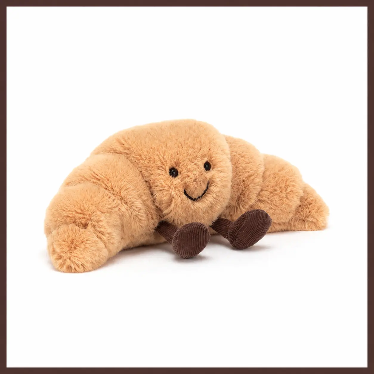 Amuseable Croissant Plush Toy, Super Soft Croissant Stuffed Toy, Cute Croissant Food Plush Toy
