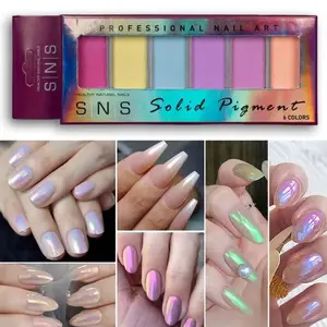Solid Pigment - Chrome Rub-On Nail Art - UniChrome Palette