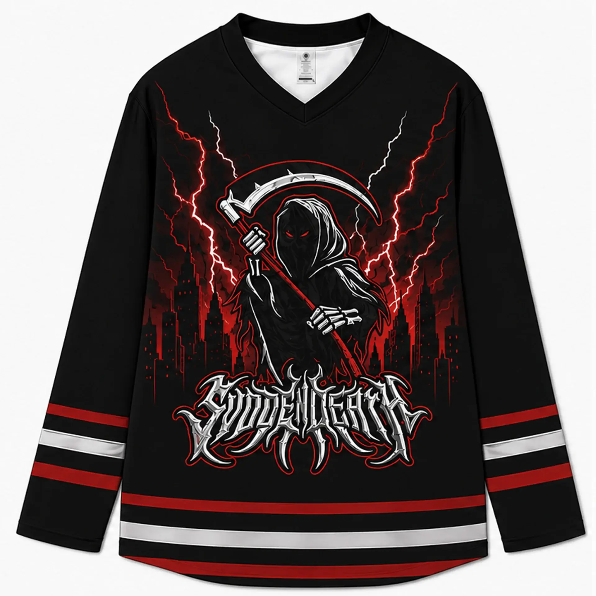 Rick and Morty Excision Rave Hockey Jersey