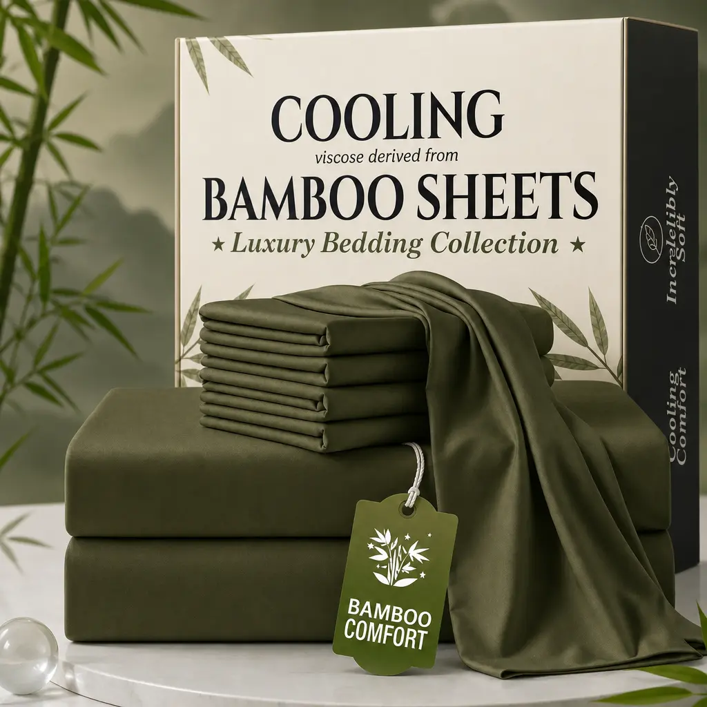 Luxury Bamboo Duvet Cover - Breathable & Skin Friendly, Easy to Care & Machine Washable, Quality Tested, Made For You With Love