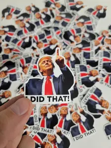 I Did That Meme Sticker Outdoor Waterproof Sticker Pack 2 in x 2 in - Die Cut Decals Political Humor - Sticks to Anything