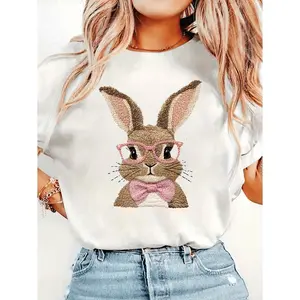 Women'S Short Sleeve T Shirt With Trendy Prints Soft Comfortable SkinFriendly Refreshing Casual Hoodie