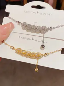 Five Emperor Coins Necklace for Women, Sand Gold Pendant, New Chinese Style Lucky Charm, Traditional Wealth Attraction Jewelry