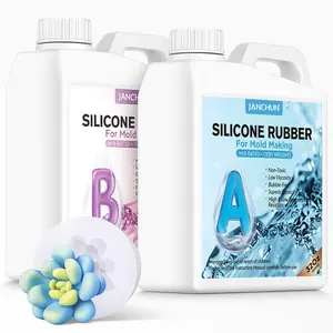 JANCHUN 15A Elastic Liquid Silicone Kit - Fast Curing & High Elasticity for Mold Making, Perfect for Christmas & Halloween Craft Projects, Ideal for Creative Beginners