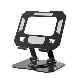 Laptop Stand Suitable for Mobile Phones iPad Tablets Metal Stand Foldable 360 ° Rotating Desktop Live Streaming Mount Smartphone