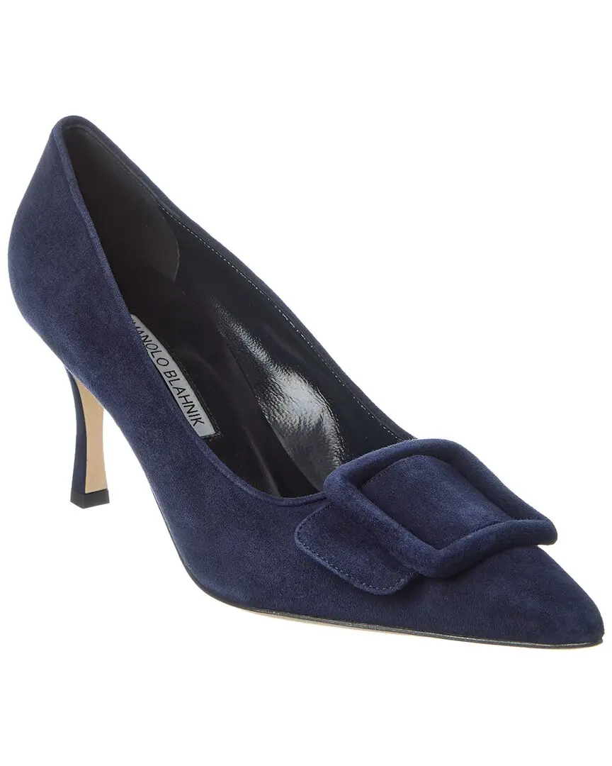 Manolo Blahnik Maysale 70 Suede Pump