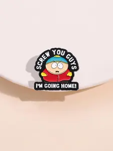 Cute Cartoon & Letter Design Alloy Brooch, Kawaii Enamel Pin for Daily Clothing Decor, Trendy All-match & Exquisite Brooch for Birthday Gift