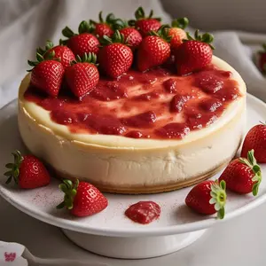 Andy Anand Sugar-Free Strawberry Cake, 9-Inch, 2 lb – Gourmet, Freshly Baked, All-Natural, No Preservatives, Diabetic-Friendly Birthday Gift